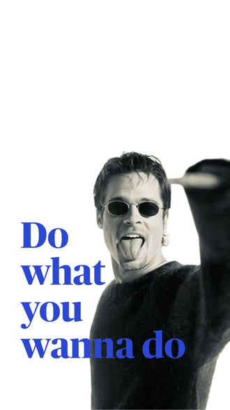 Do What You Wanna Do Quote Pop Art Print, Motivational Wall Poster