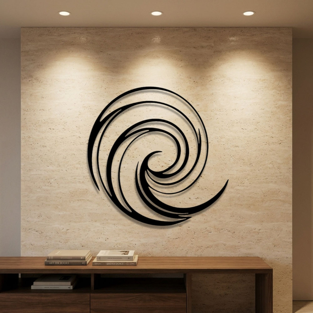 Spiral Vortex metal wall art – image 1