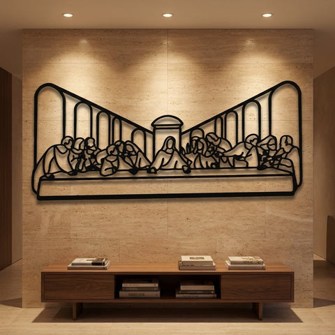 The Last Supper Metal Wall Art – Classic Spiritual Wall Decor