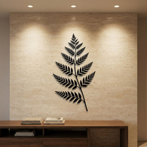Fern Leaf Metal Wall Art – Botanical Wall Decor