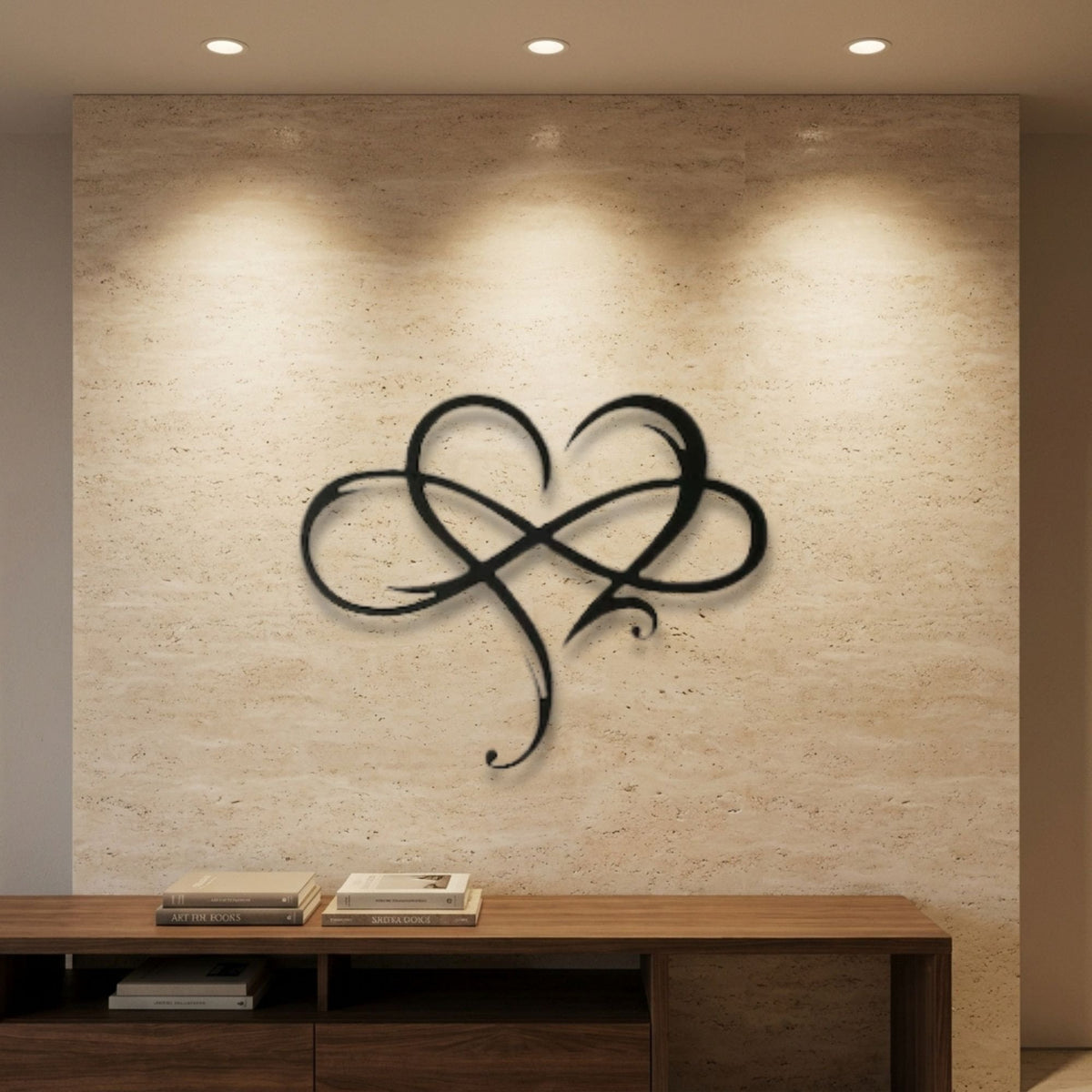 Infinity Heart metal wall art – image 1