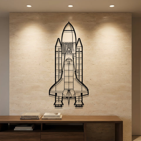 Space Shuttle Launch Metal Wall Art – Modern Wall Decor
