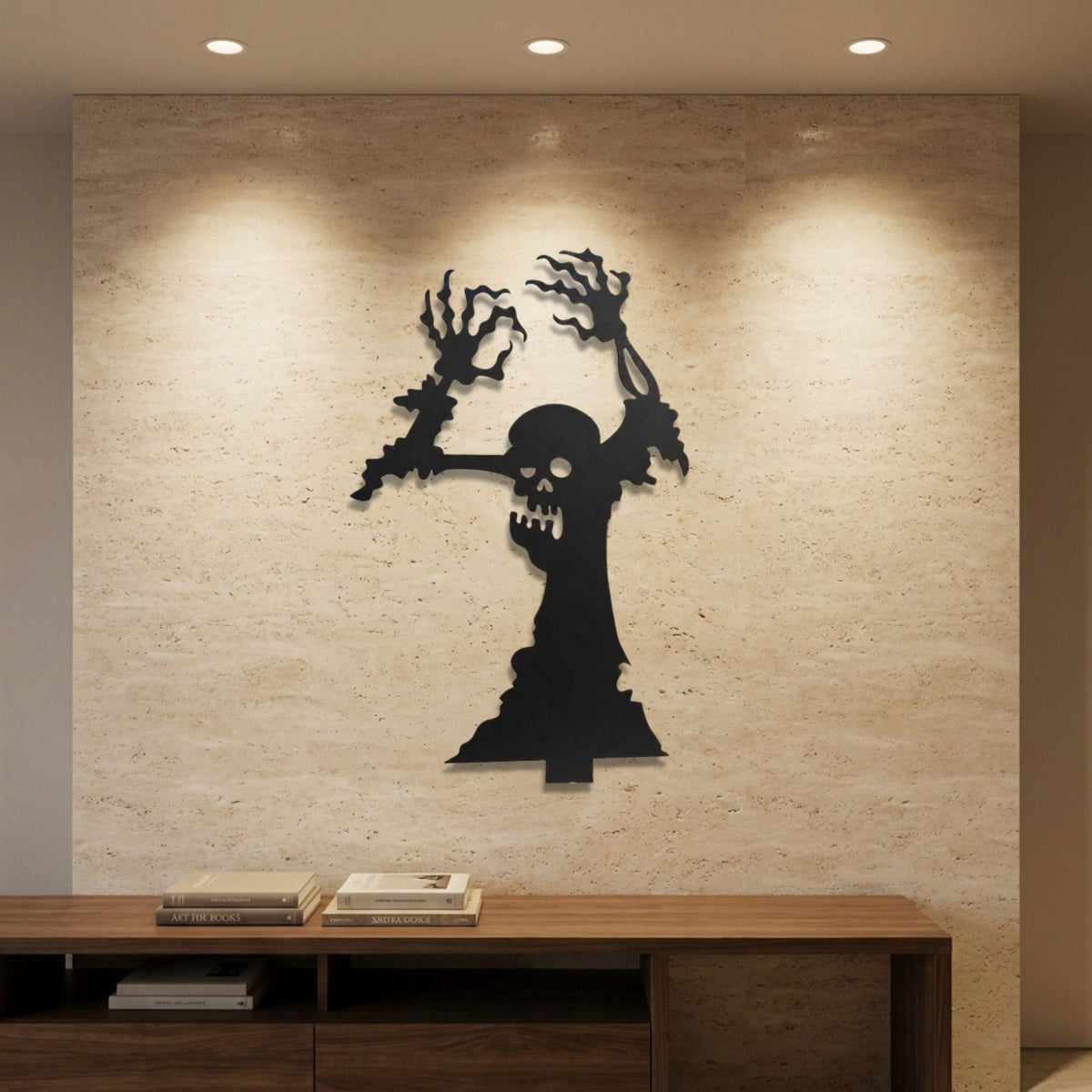 Rising Ghoul metal wall art – image 1