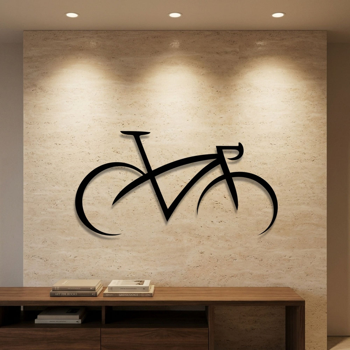 Road Bicycle metal wall art – image 1