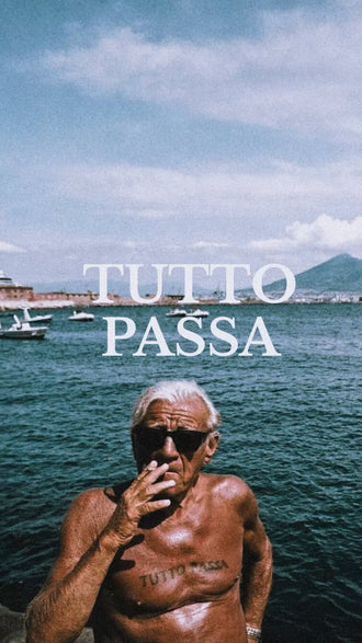 Tutto Passa Quote Aesthetic Wall Décor Poster – Minimal Italian Inspirational Print