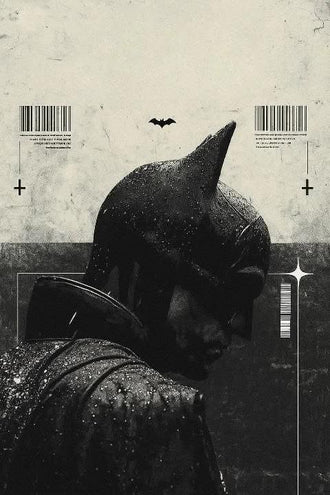 Batman Cinematic Silhouette Print | Dark Knight Wall Poster