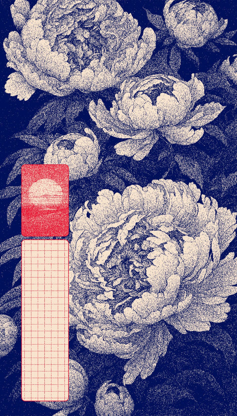 Retro Floral Pattern Wall Print Poster | Traditional Botanical Home Decor