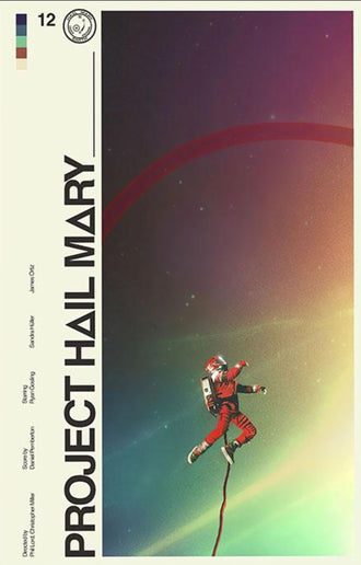 Project Hail Mary Movie Décor Print, 2026 Sci-Fi Film Design Wall Poster for Minimal Home or Office Decor, A1-A5, 27x40