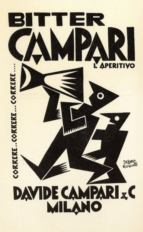 Bitter Campari Nostalgic Décor Poster Wall Print – Retro Italian Aperitivo Print
