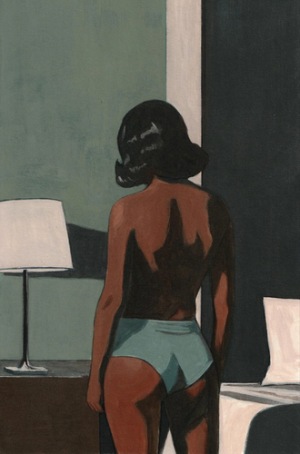 Aesthetic Woman Interior Scene Home Art Wall Poster Print