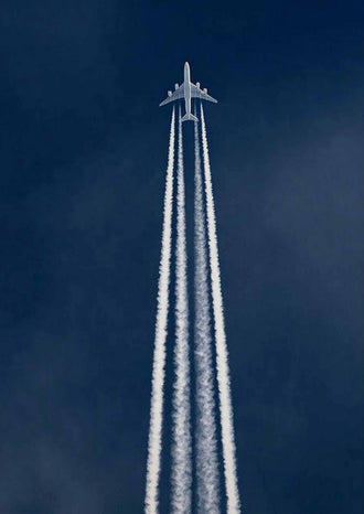 Sleek Aviation Décor Print, Understated Airplane Wall Poster, Blue Sky Jet Artwork, Travel Decor for Pilots
