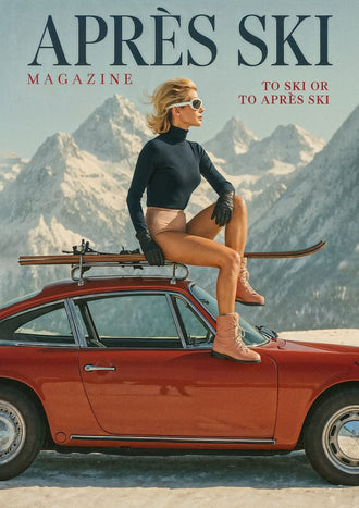 Après Ski Magazine Wall Poster – Retro Ski Editorial Wall Décor