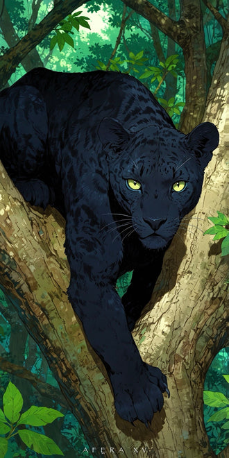 AFERA XV Black Panther Jungle Home Art Wall Poster
