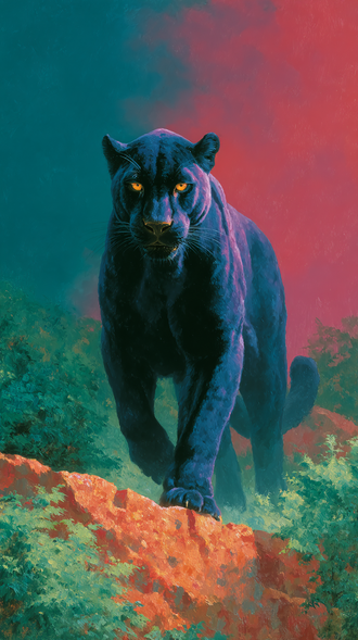 Black Panther Aesthetic Wall Print Wall Poster Print