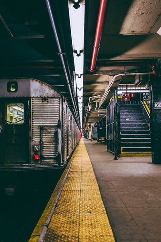 Exit 1 Subway Station Aesthetic Print, Urban Home Art