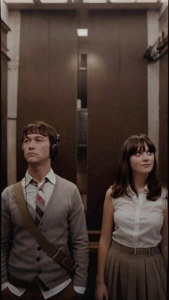 Cinematic Elevator Scene Décor Poster – Contemporary Wall Décor for Home or Office Decor