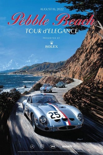 Pebble Beach Tour d'Refinement 2022 Print – Heritage Rolex Wall Poster