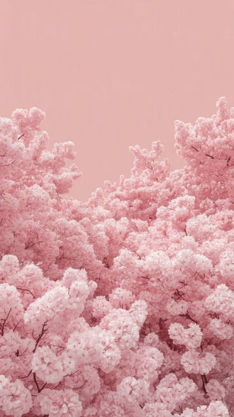 Pink Cherry Blossoms Wall Print Poster – Aesthetic Floral Nature Print for Home Décor