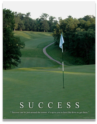 Success Quote Wall Décor Poster – Motivational Print for Office or Home Decor