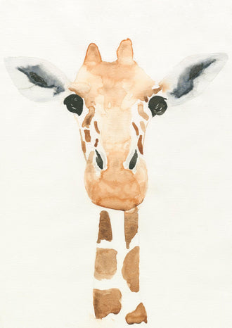 Simple Giraffe Watercolor Wall Print Wall Poster