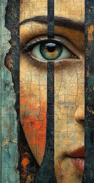 Woman Eye Expressive Wall Poster – Aesthetic Surreal Portrait Print