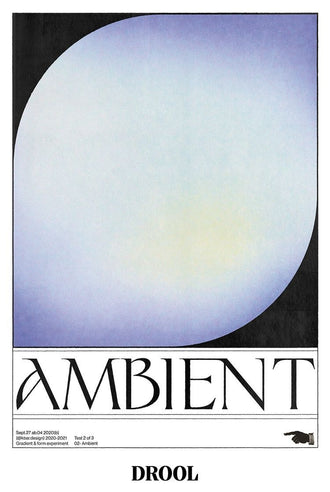 AMBIENT Gradient Décor Poster – Simple Pastel Gradient Wall Décor, Expressive Aura Decor