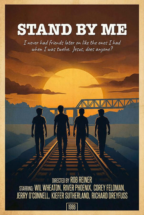 Stand By Me Heritage Movie Wall Poster Wall Décor – 1986 Film Traditional