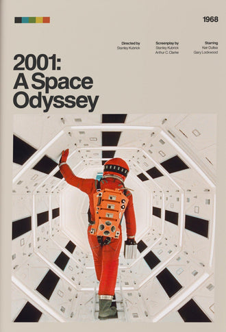 2001 A Space Odyssey Movie Print, Iconic Sci-Fi Artwork, Retro Film Wall Print, Space Odyssey Fine Print