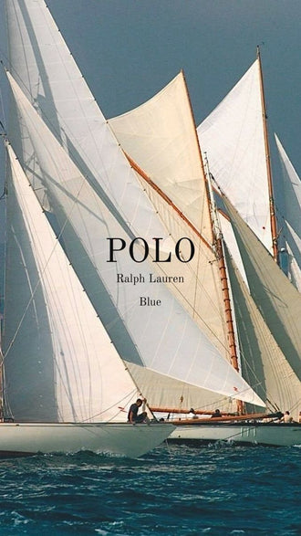 Polo Ralph Lauren Blue Sailboats Wall Poster, Aesthetic Ocean Wall Décor