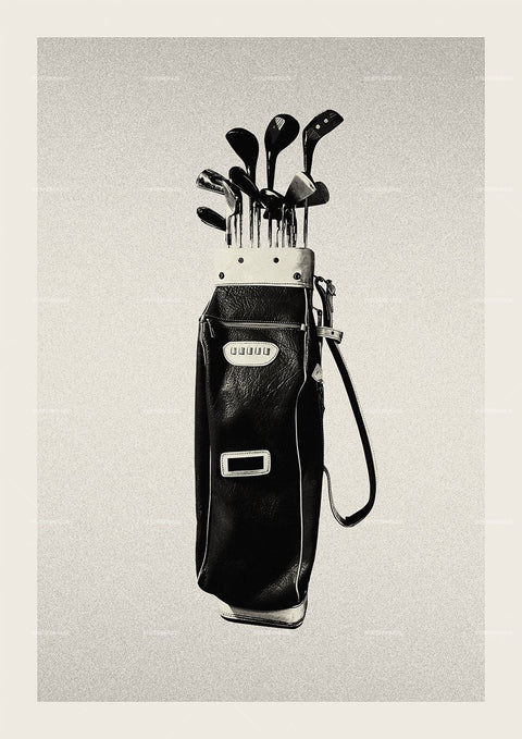 JUUUU Nostalgic Golf Bag Wall Print Décor Poster Print