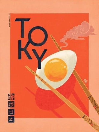 TOKYO Pop Art Wall Poster – Japanese Pop Art Wall Décor, Colorful Tokyo Night Artwork