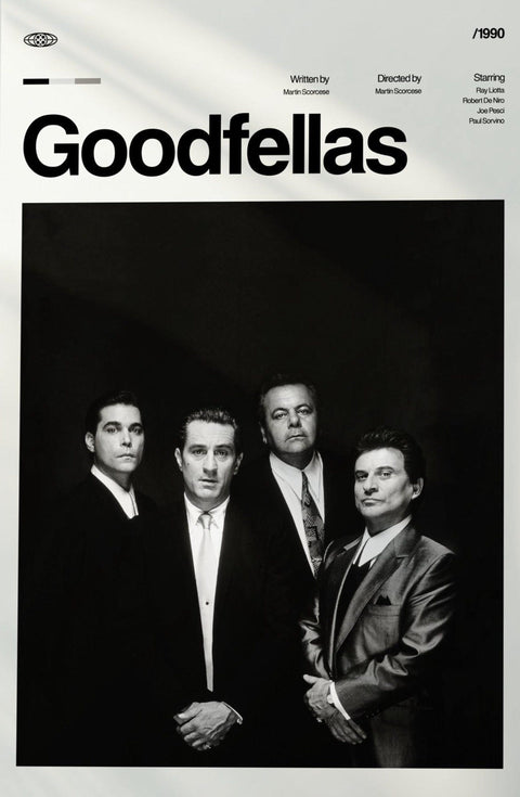 Goodfellas Movie Décor Print, Nostalgic Design Wall Poster, Digital Download for Home Decor