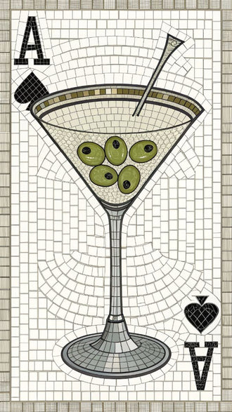 Martini Glass Aesthetic Wall Décor Poster – Elegant Cocktail Print for Home Bar Decor