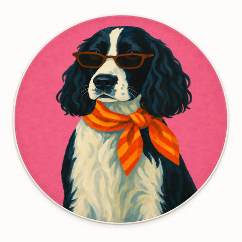Character Kids Round Rug – Pink