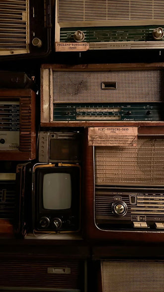 Philips Novosonic Heritage Radios and Television Wall Poster – Retro Home Wall Décor