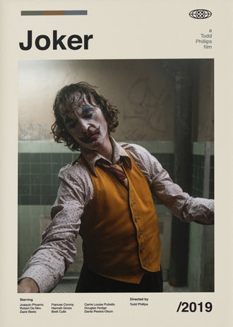 Joker Movie Print Home Art – Cinematic 2019 Todd Phillips Film Print