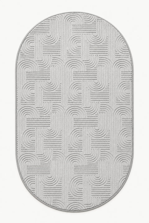 Emboss Boho Oval Rug