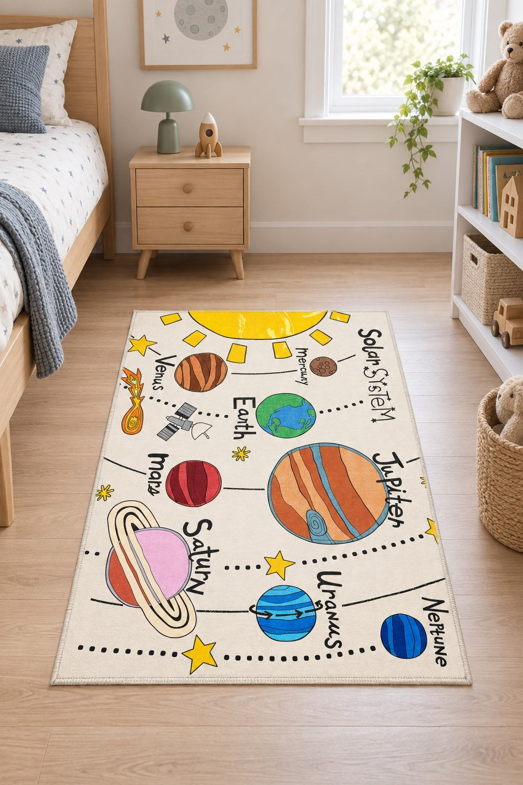 Figural Kids Area Rug in a nursery