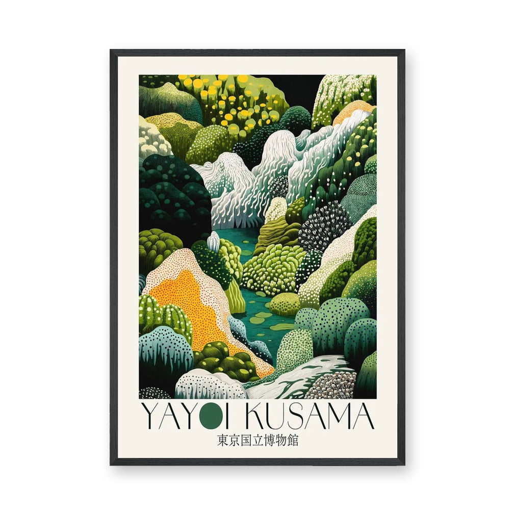 Garden Botanical Wall Art – Dotted Kusama Landscape Print