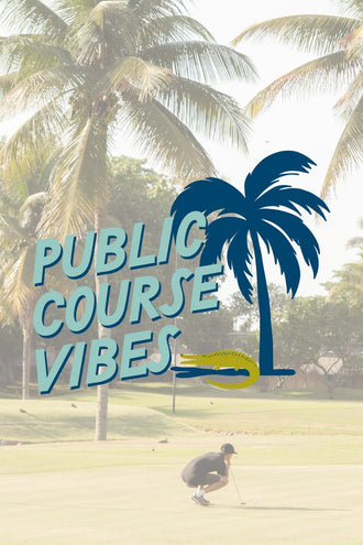 Golf Typography Modern Coastal Wall Art – Public Course Vibes Print