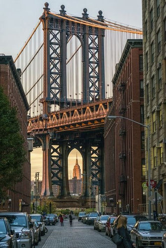 Manhattan Bridge Modern Wall Art – New York City Street Photography
