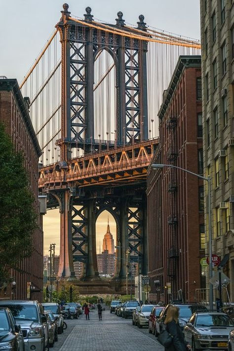 Manhattan Bridge Modern Wall Art – New York City Street Photography