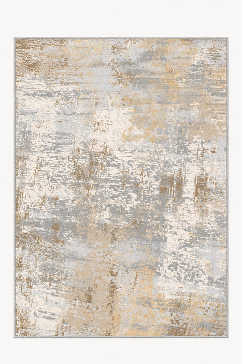 Printed Modern Kitchen Rug – Beige