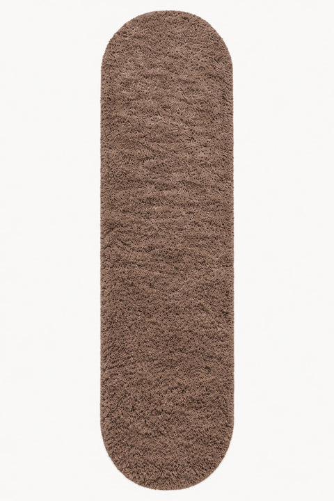 Puffy Plush Modern Oval Rug
