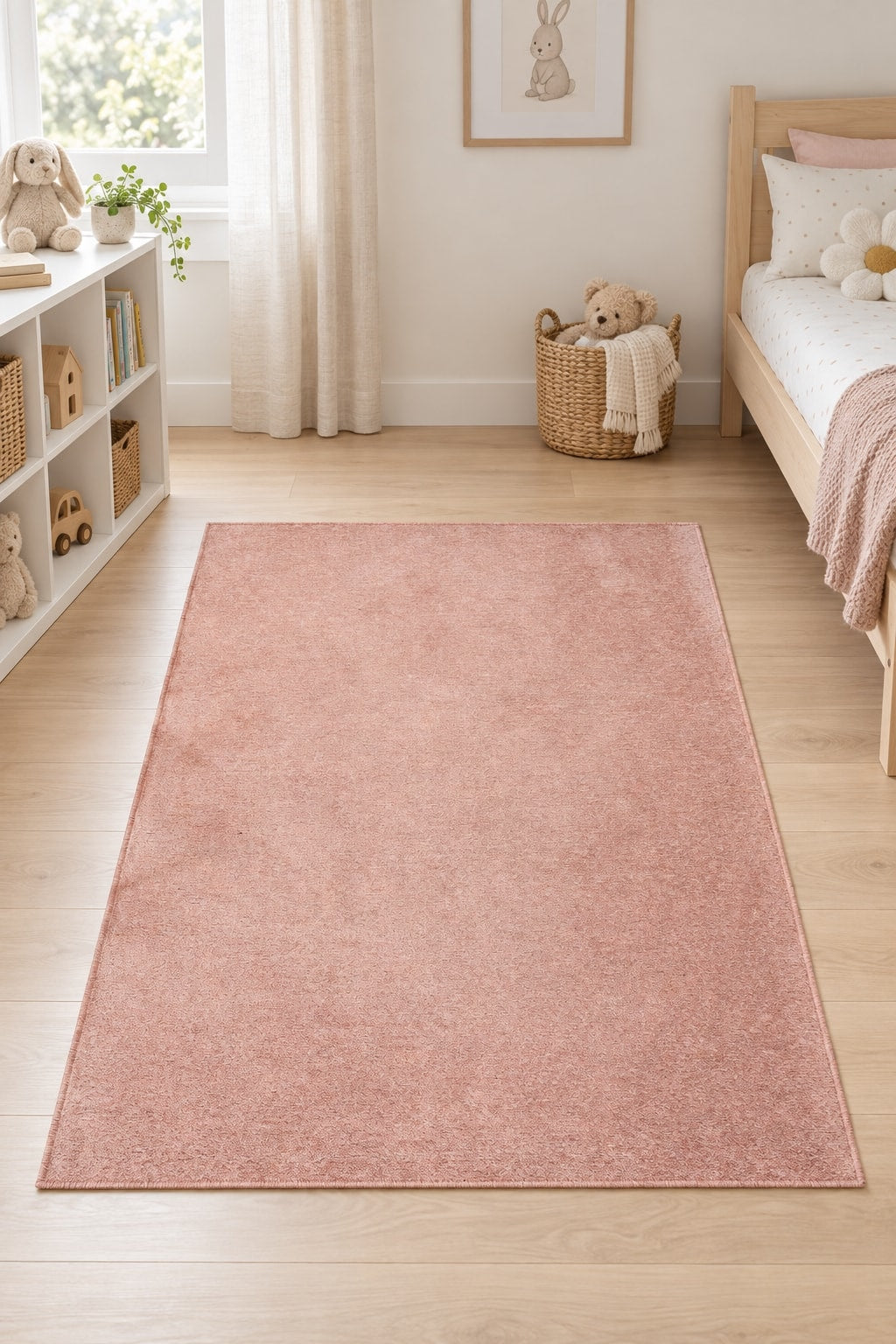 Retro Vintage Kids Rug in a nursery