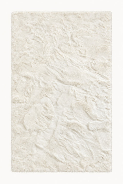 Soft Plush Modern Area Rug – Cream