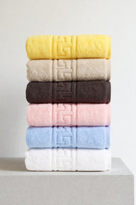 White, Cream, Charcoal, Blush, Blue & Yellow