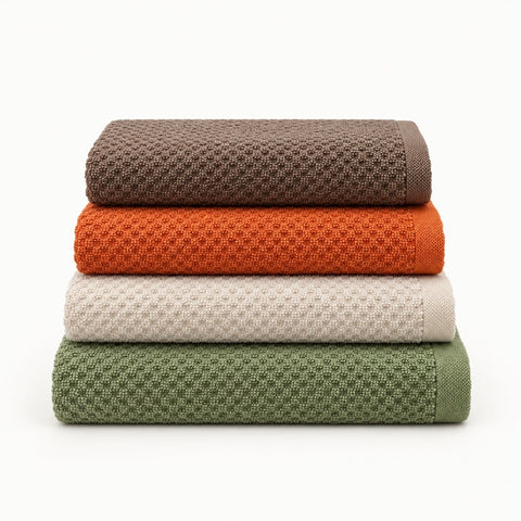 Solid Cotton Kitchen Towel Set of 4 – Multicolor