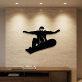 Snowboarder Jump metal wall art – image 1