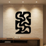 Abstract Maze Shape metal wall art – image 1
